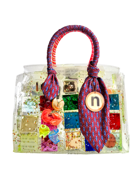 Birkn Pixel corbata roja