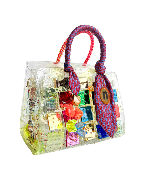 Birkn Pixel corbata roja