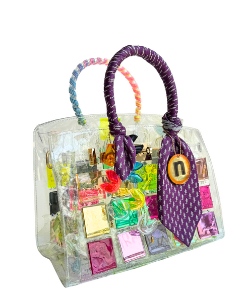 Birkn Pixel corbata morada