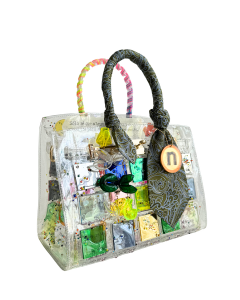 Birkn Pixel corbata verde